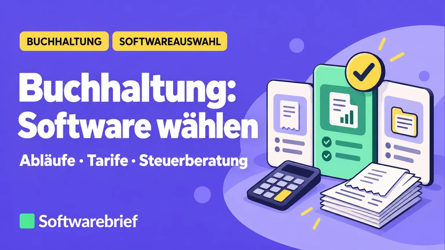 Buchhaltung: Software wählen – Ratgeber zu Abläufen, Tarifen und Steuerberatung.