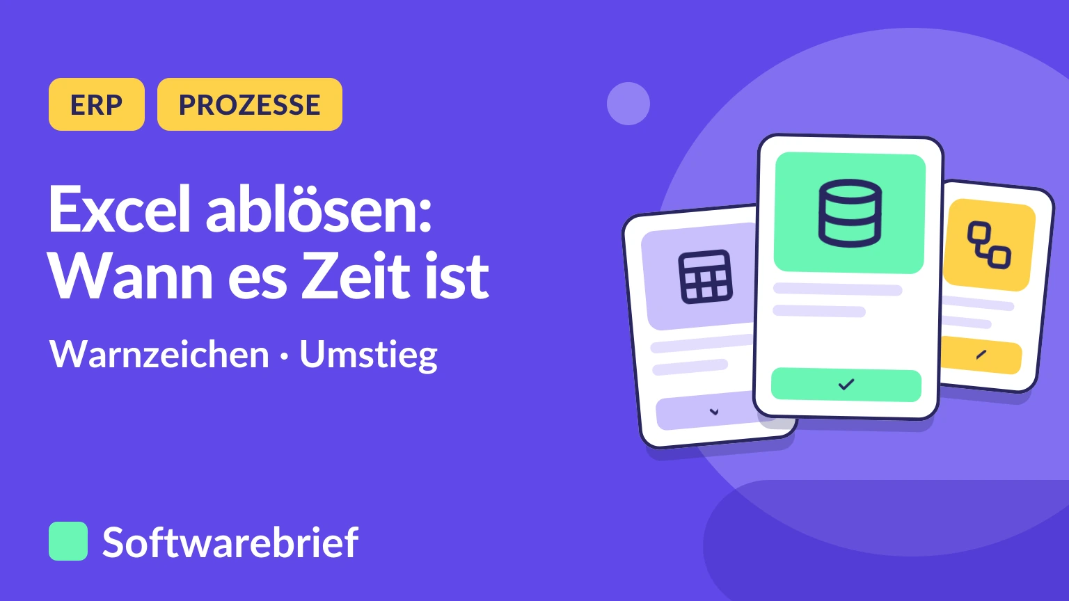 Excel ablösen: Warnzeichen und Umstieg in eine Software.